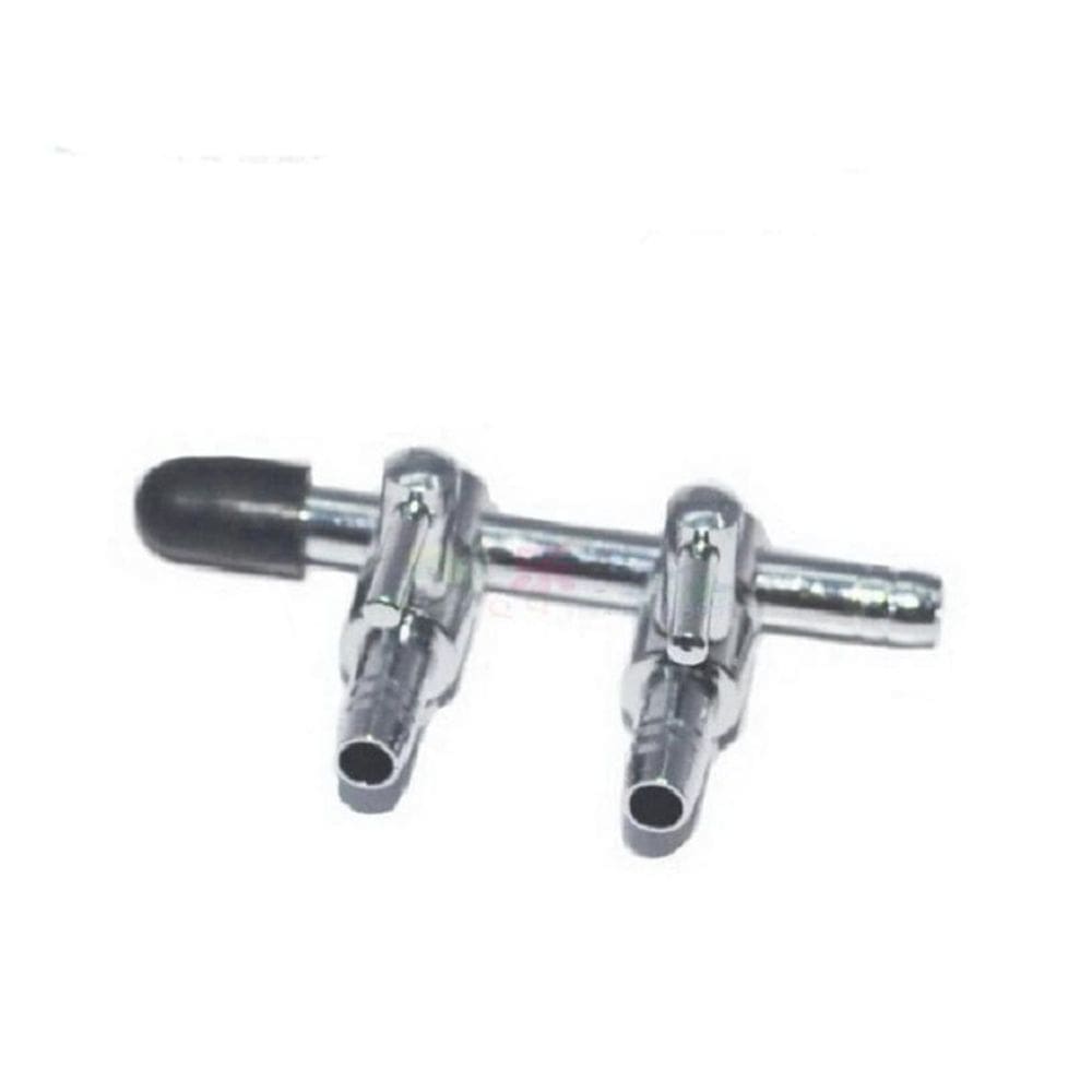 Divisor De Ar Ad-002 Metal Duplo Para Mangueira 4Mm Boyu Jad