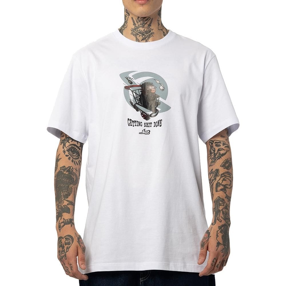 Camiseta Lost Shit Done WT25 Masculina Branco