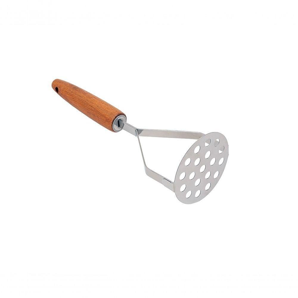 Amassador De Batatas Cabo Madeira Acácia 25 Cm Mimo Style