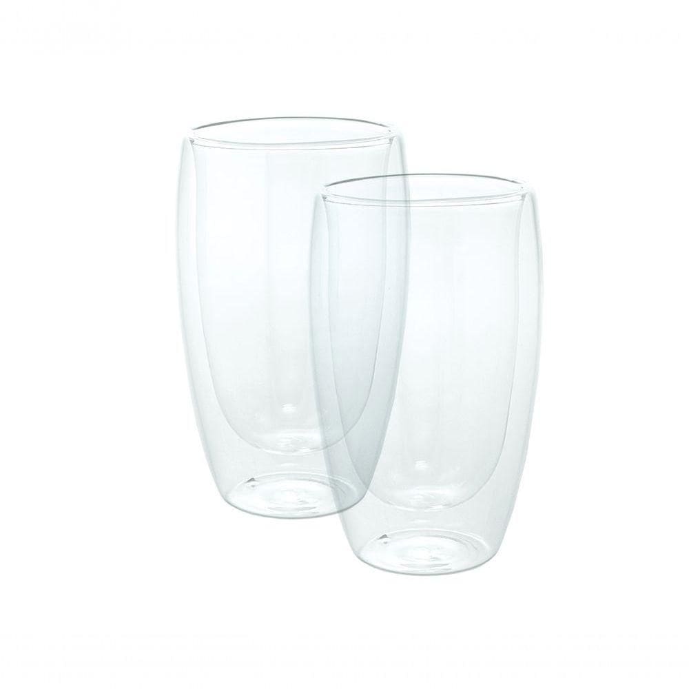 Dupla De Copos Parede Dupla Vidro Boro 400 Ml Tcj21021a
