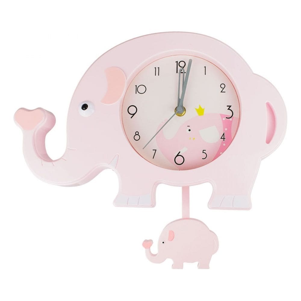 Relógio Quarto Infantil Bebê Menino Menina Elefante 21x34