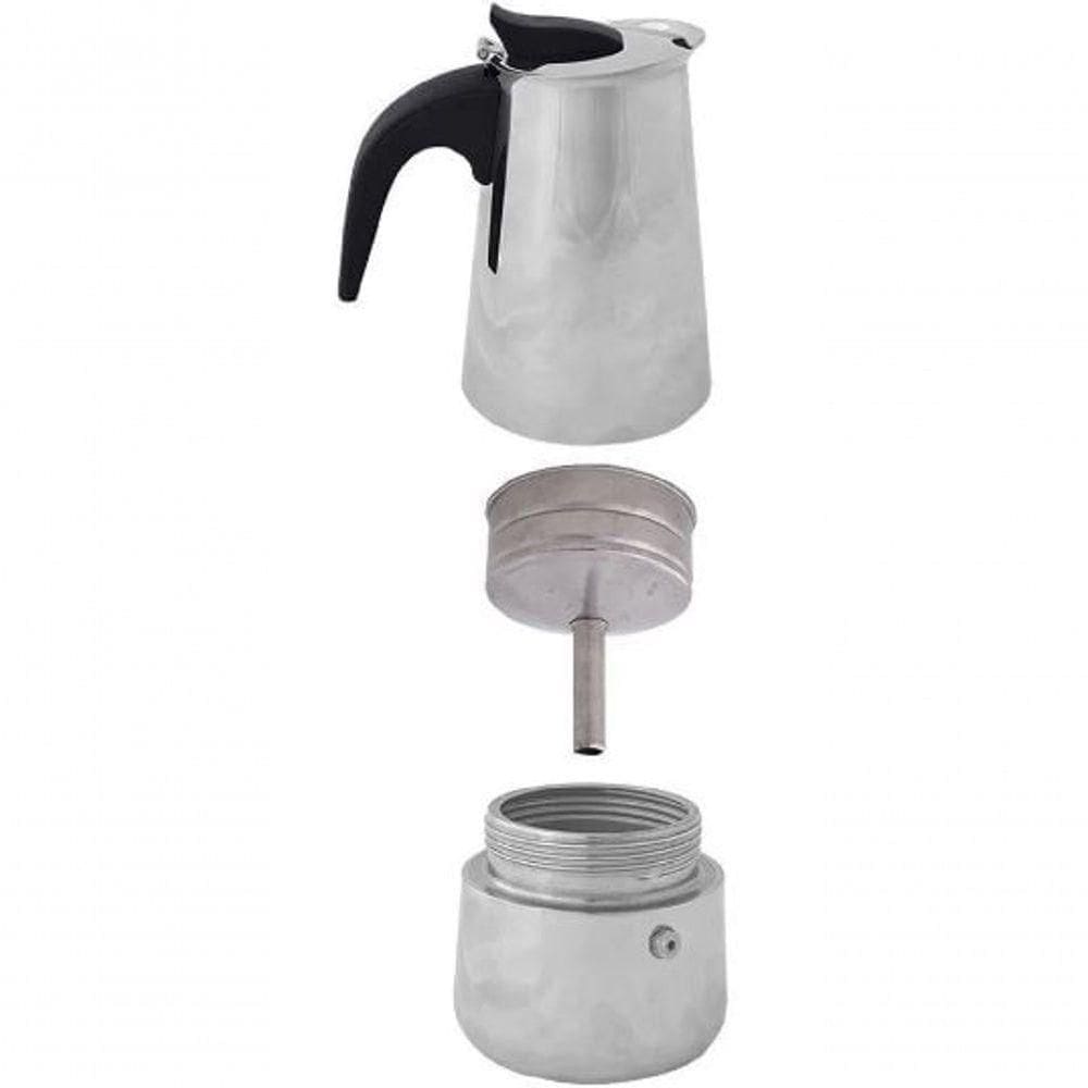 Cafeteira De Aço Inox Para 4 Cafezinhos 200 Ml - Mimo Style - Afa04