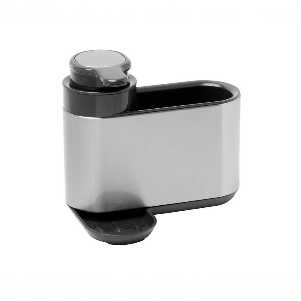 Dispenser Detergente Líquido E Porta Utens Inox Mimo Style