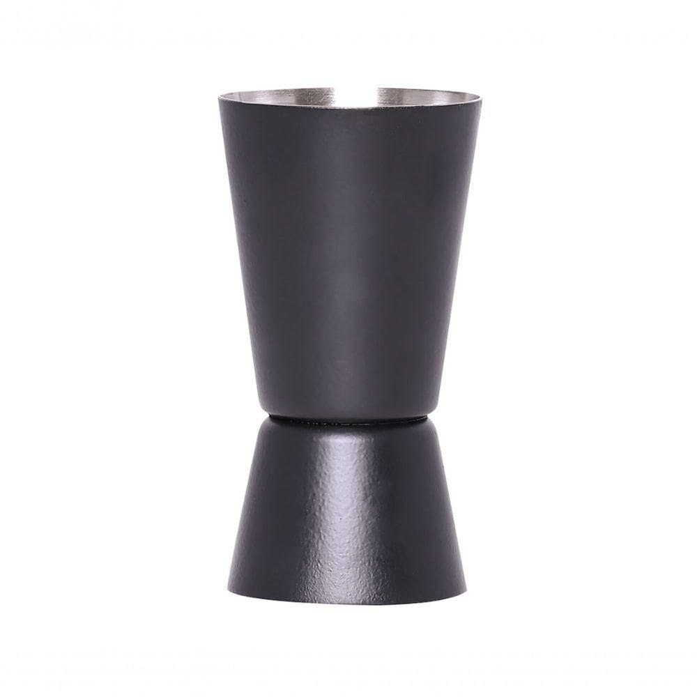 Dosador Duplo Inox Black 50ml - 25ml Mimo Style Ac1848x
