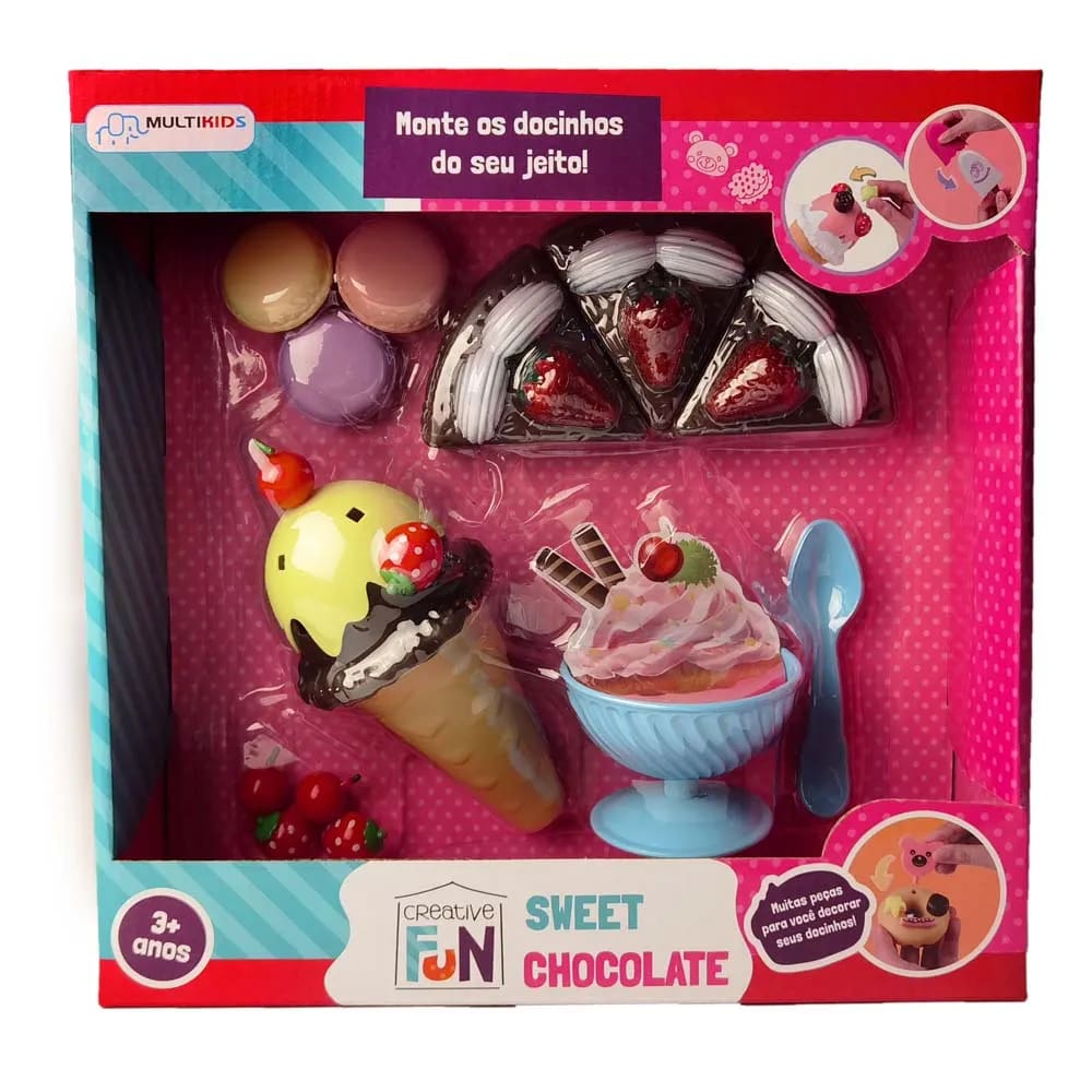Brinquedo Creative Fun Sweet Chocolate Conjunto De Comidinhas - Multikids