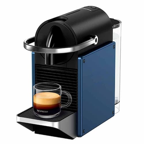 imagem-Cafeteira Nespresso Pixie Redesign Azul e Preta para Café em Cápsula - Cafeteira Nespresso para Café em Cápsula