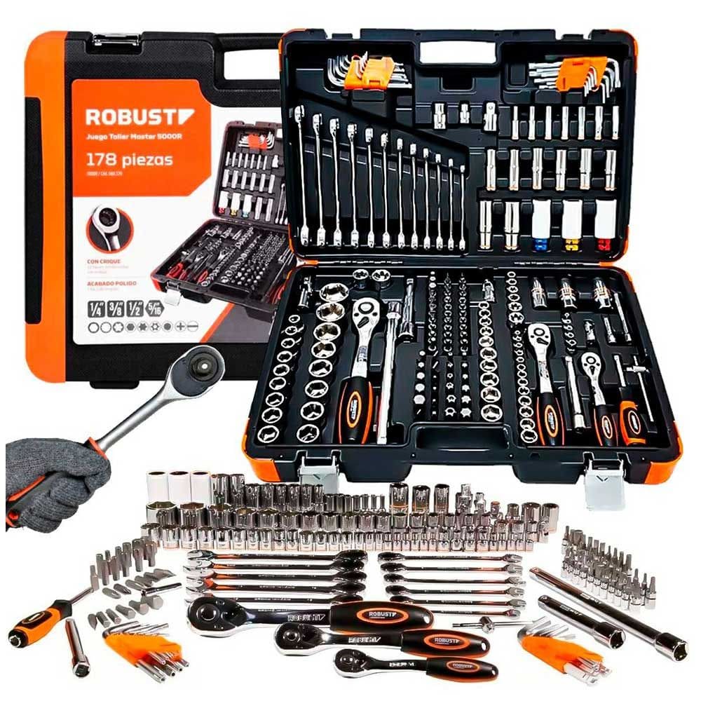 Jogo Gedore Solid Robust 5000R Oficina Master 178 Peças + Maleta