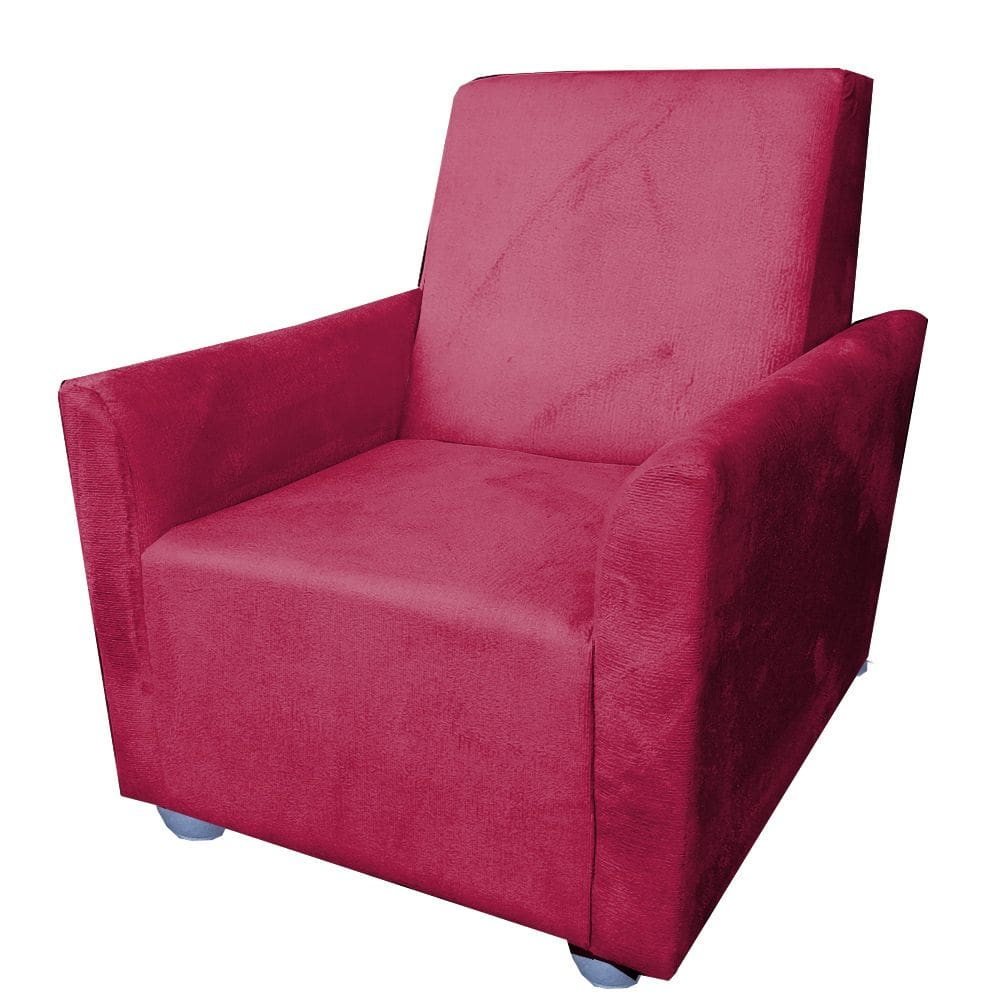 Poltrona Cadeira Sofa Infantil Kids Angel Vermelho