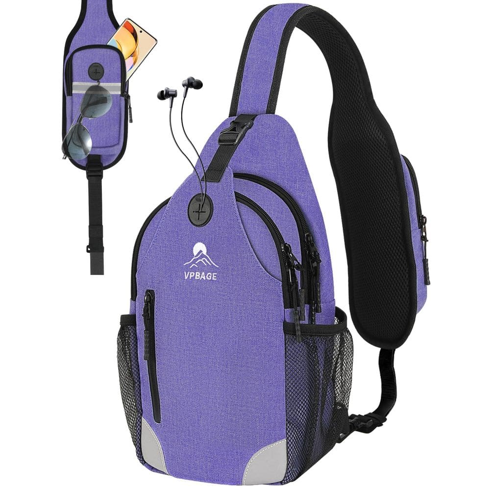 Bolsa Crossbody Sling VPBAGE para homens e mulheres à prova d`água