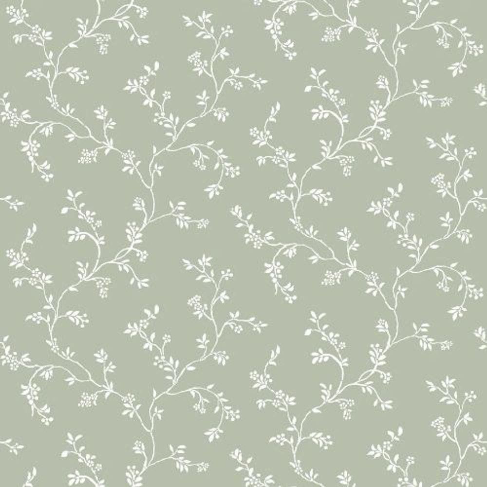 Papel De Parede Happy Floral Verde 12355