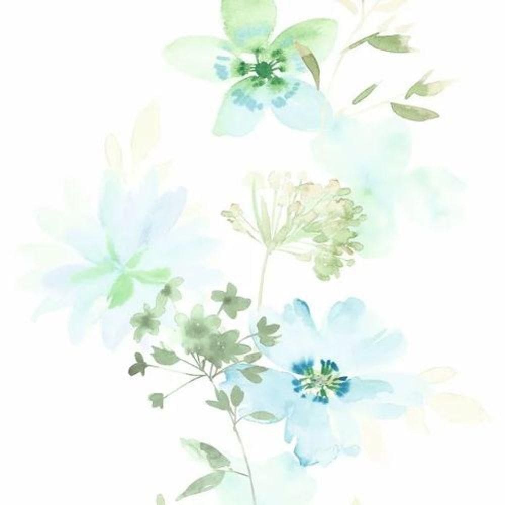 Papel De Parede Kylie Floral Azul 81624