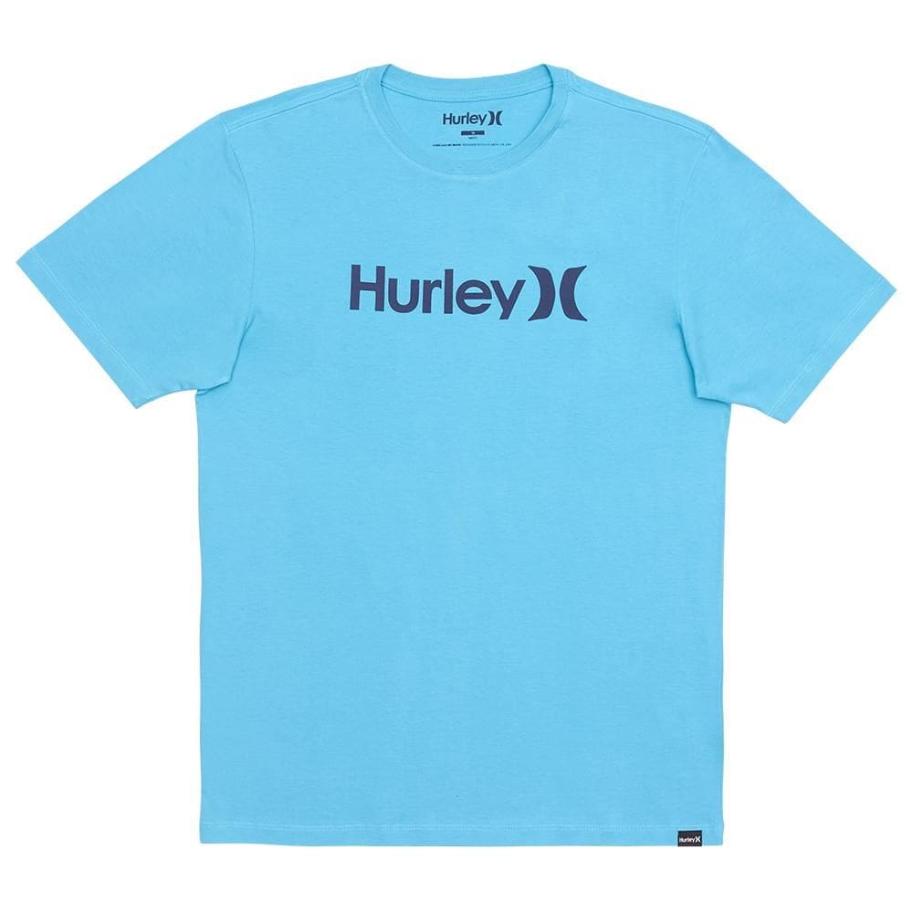 Camiseta Hurley O&O Solid Over WT25 Masculina Azul Claro