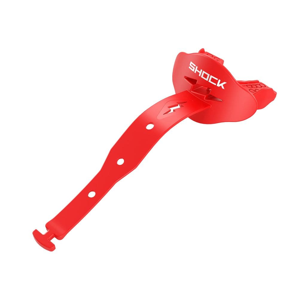 Protetor bucal Shock Doctor Bolt Lipguard com alça vermelha