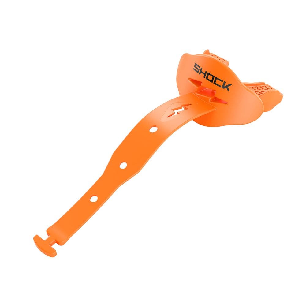 Protetor bucal Shock Doctor Bolt Lipguard com alça laranja