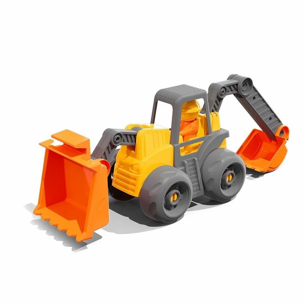 Trator Retroescavadeira Open Tracks Roda Livre Cardoso Toys