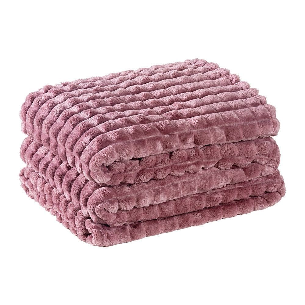 Cobertor Queen Willow Manta Flannel Ultrasoft - Peony