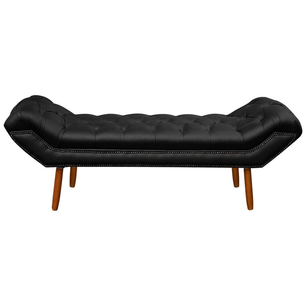 Puff Recamier Clássico Retrô Roma Casal 140cm Corino - SOFA STORE