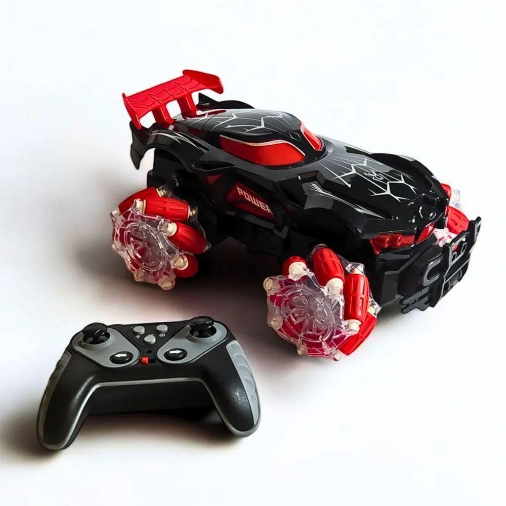 Carro Elétrico Com Controle Remoto Brinquedo Acrobático Com Led