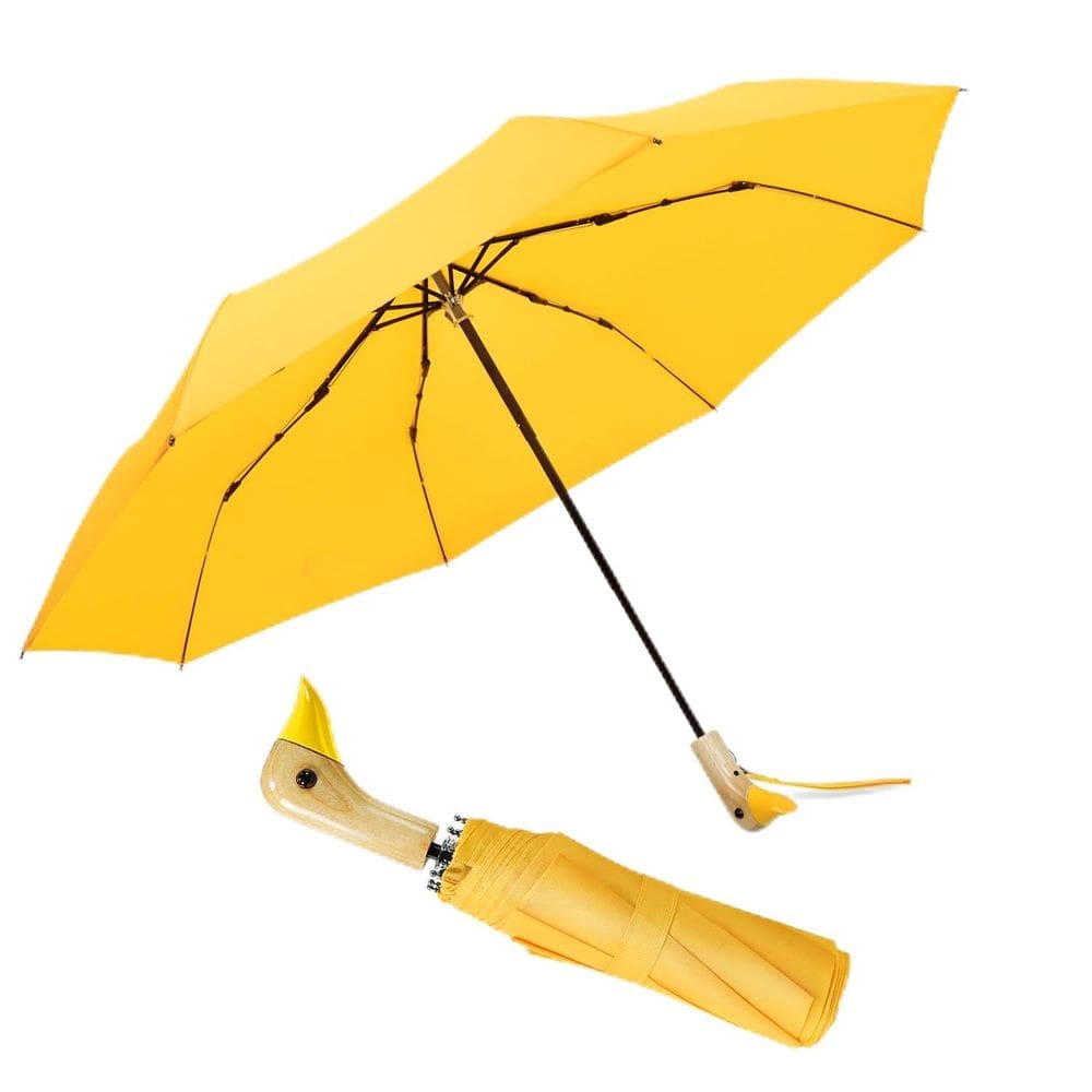 Guarda-chuva Natuquebrela Yellow Duckhead para crianças e meninas