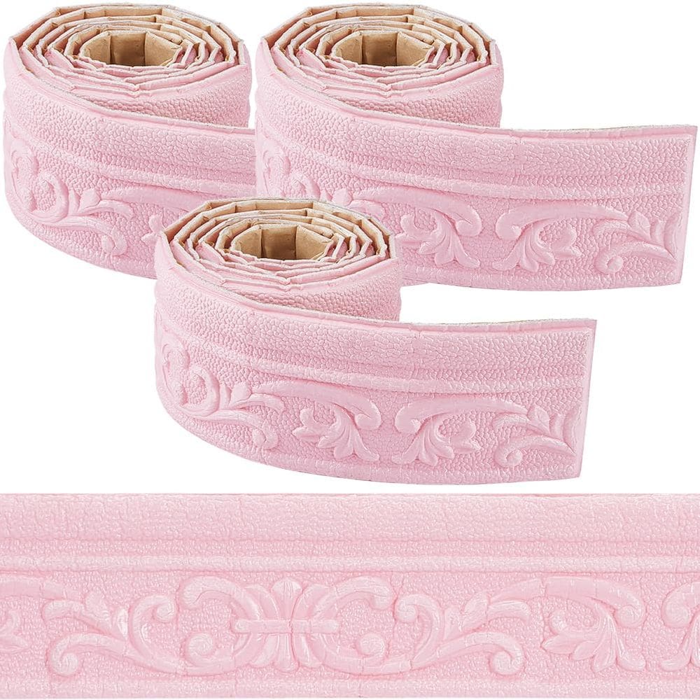 Papel de parede Border Crown Molding CRASPIRE 6m rosa autoadesivo