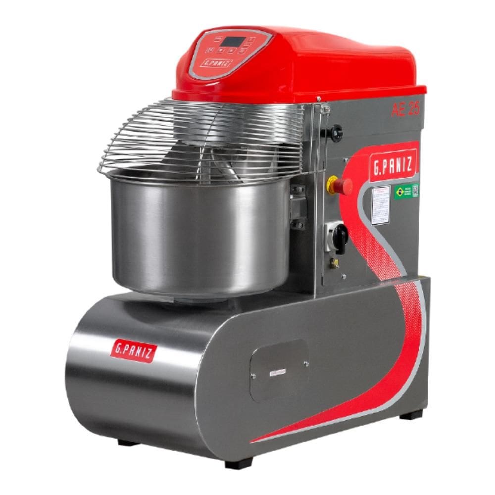 Amassadeira Espiral Ae-25l G2 2 Velocidades Inox 380V Trifasico - Gpaniz