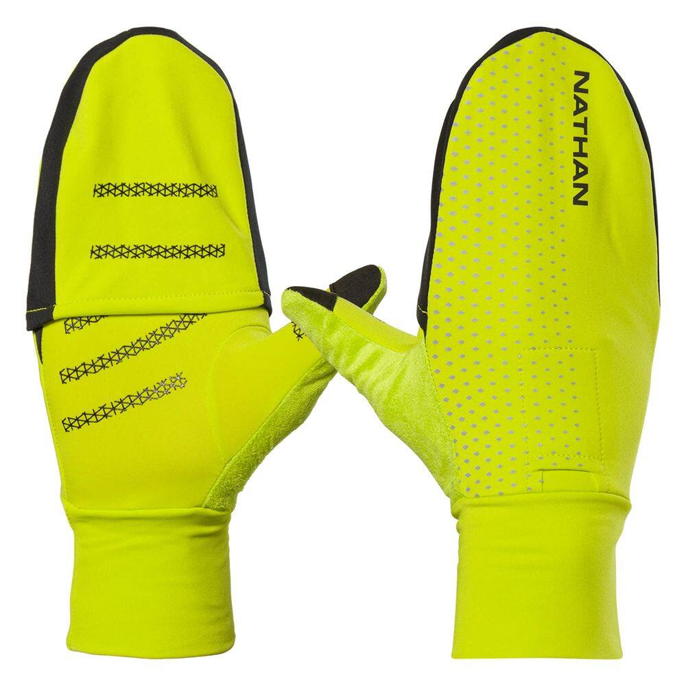 Luva Nathan HyperNight Reflective Preta/Geo Print Tamanho L