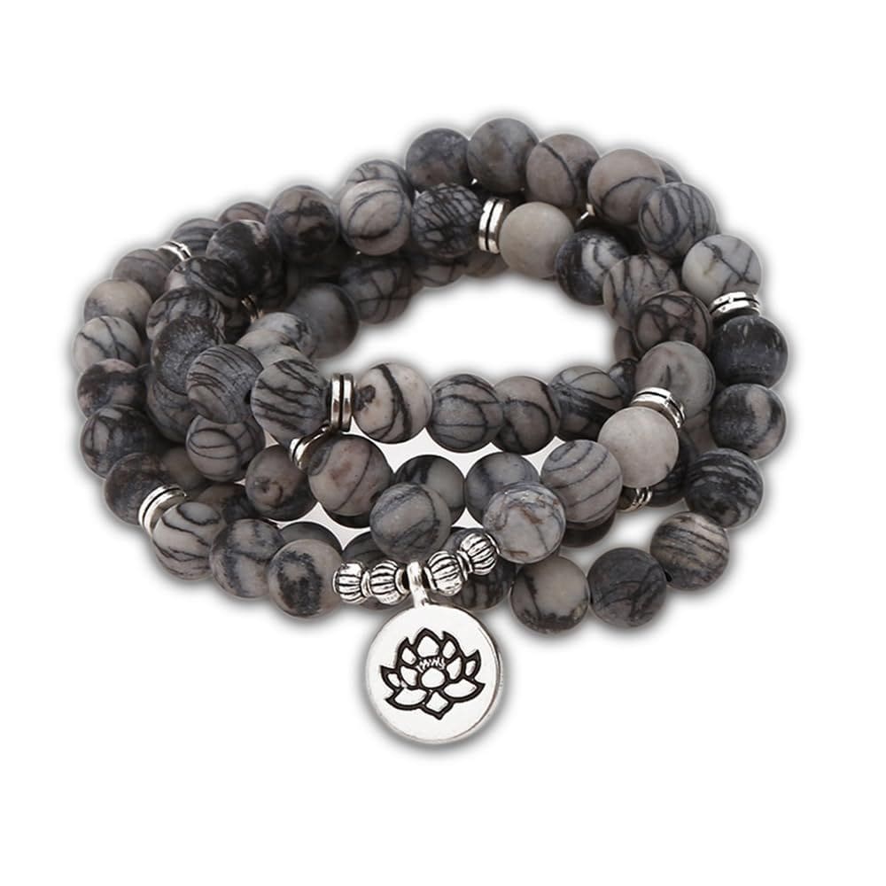 Pulseira/colar Mala Bead Strand SJUENSXH 108 Beads