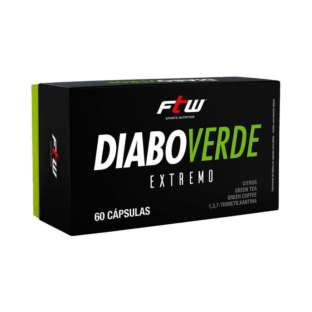 Termogênico Diurético Diabo Verde Extremo Ftw - 60 Cápsulas