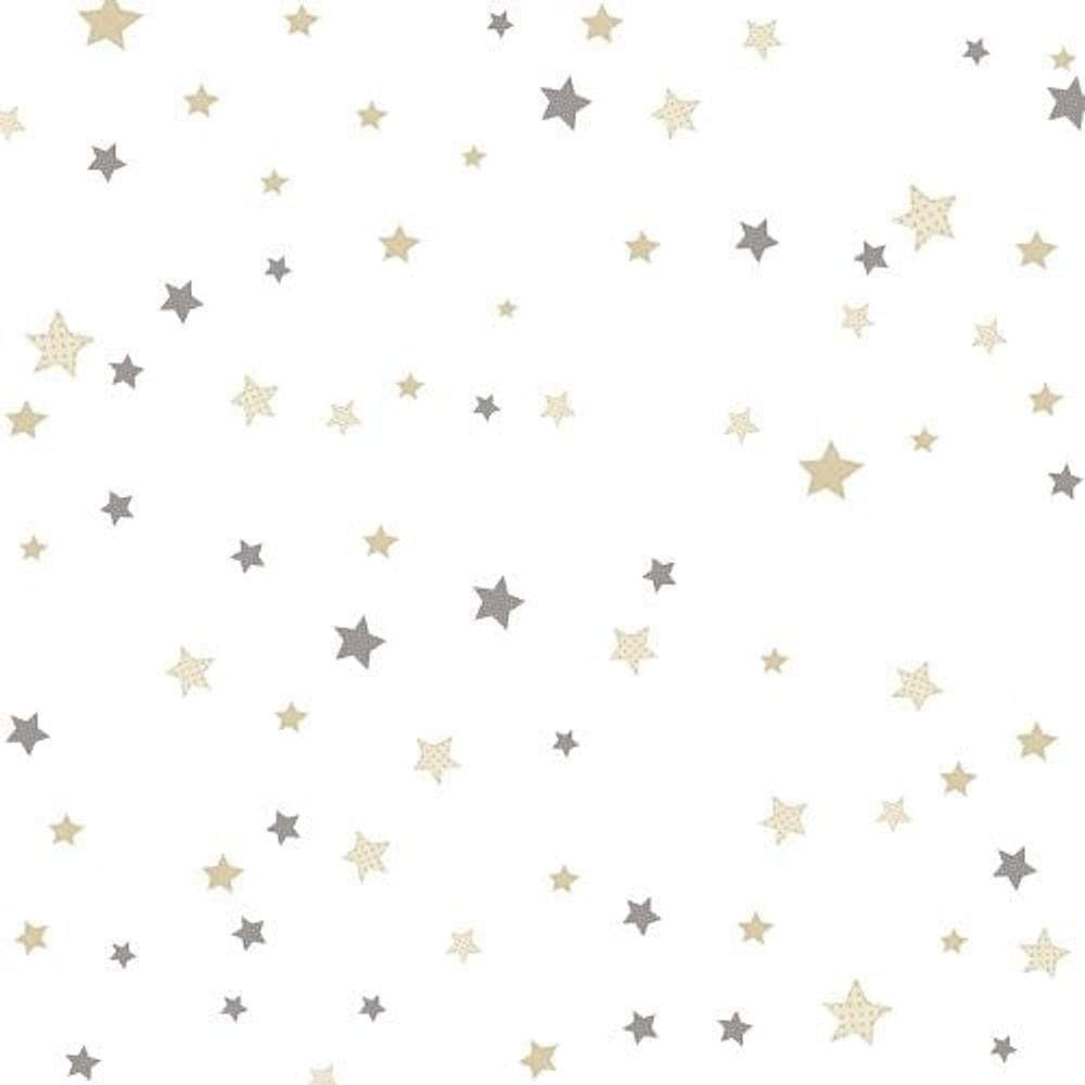 Papel De Parede Happy Infantil Branco 14826