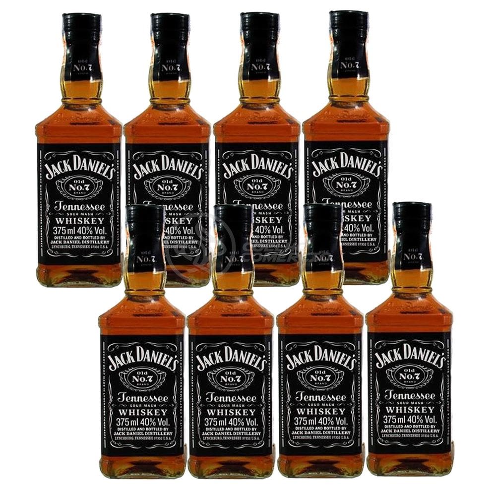 Kit 8 Whisky Jack Daniel`S Old No.1 375ml Uísque Padrinhos Casamento