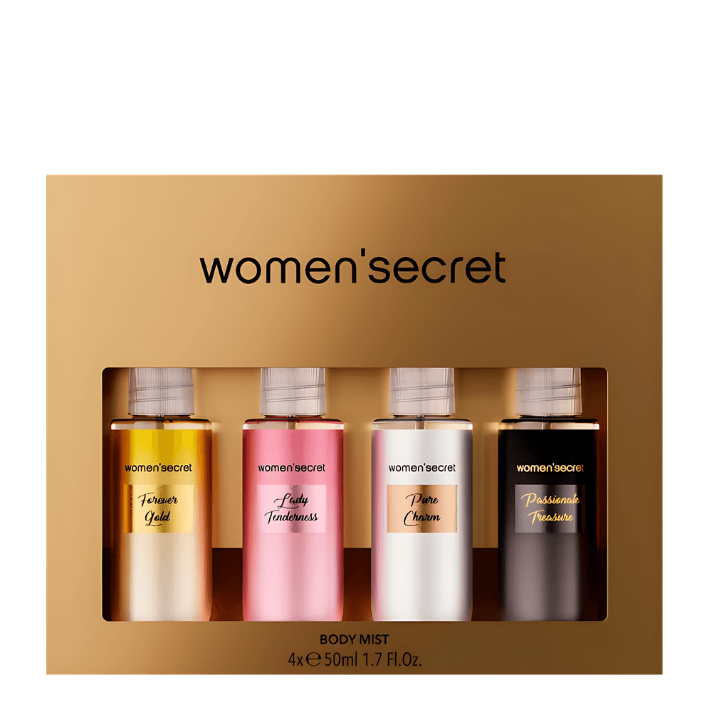 Kit Women`Secret c/4 Body Mist - Perfume Corporal 50ml