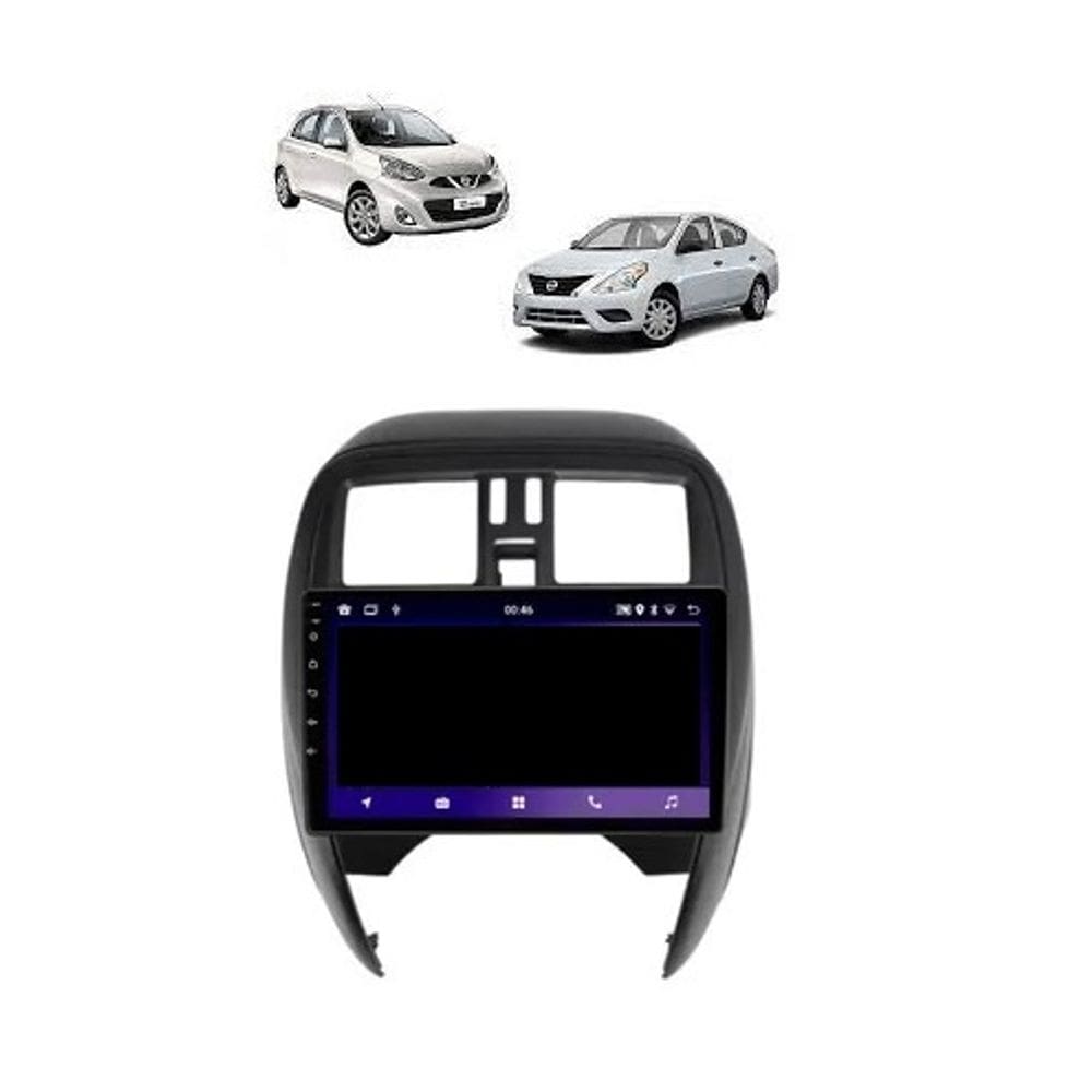Kit Multimidia March 1.0 1.6 S e SV / Versa 1.0 2015 / 2019 Carplay AndroidAuto 9 Pol - Roadstar 908BR