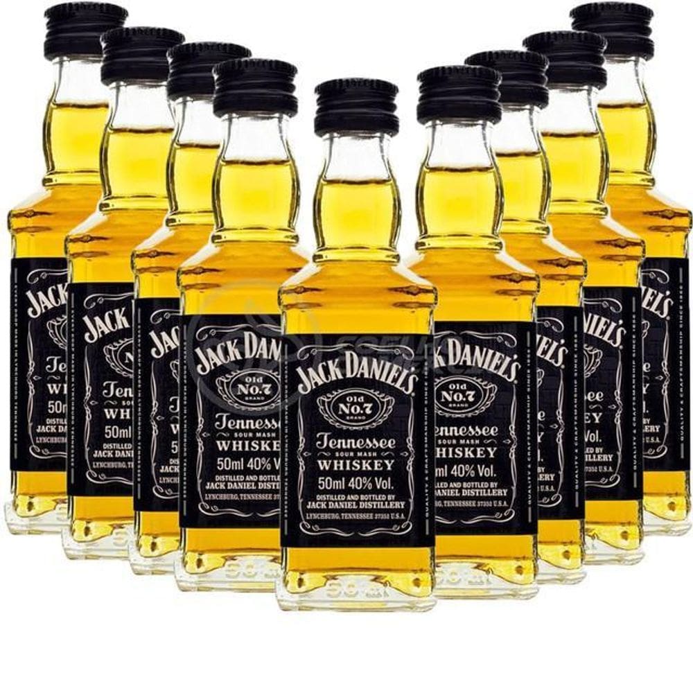 Kit 9 Miniatura Whisky Uísque Jack Daniels Nº7 50Ml