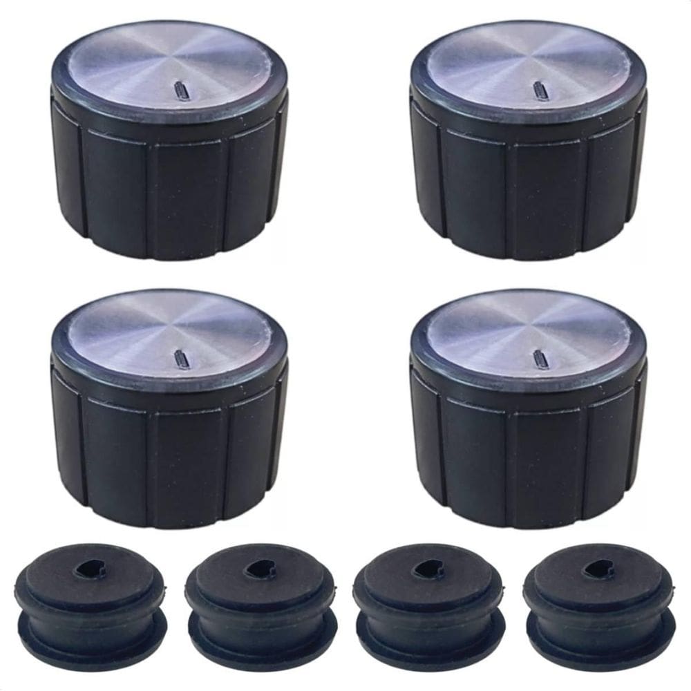 Kit 4 Botão + 4 Vedação Fogão Cooktop Fischer Platinium