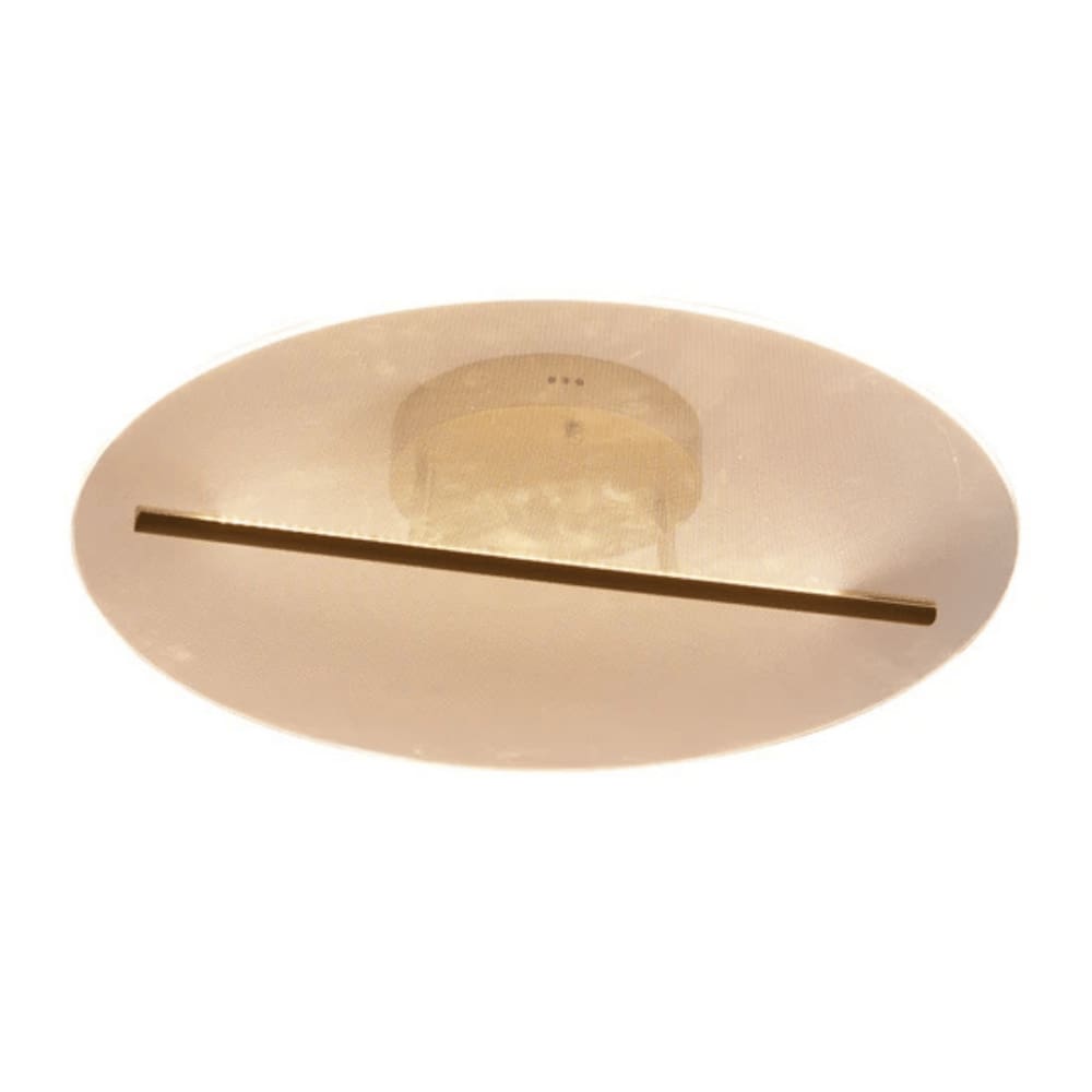 Plafon Razi 1 Módulo Redondo Dourado Led 17W 3000K