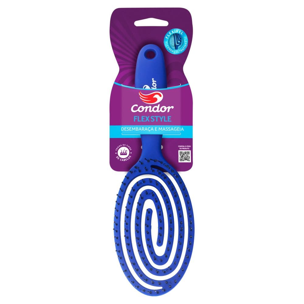 Escova para Cabelo Oval Condor Flex Style