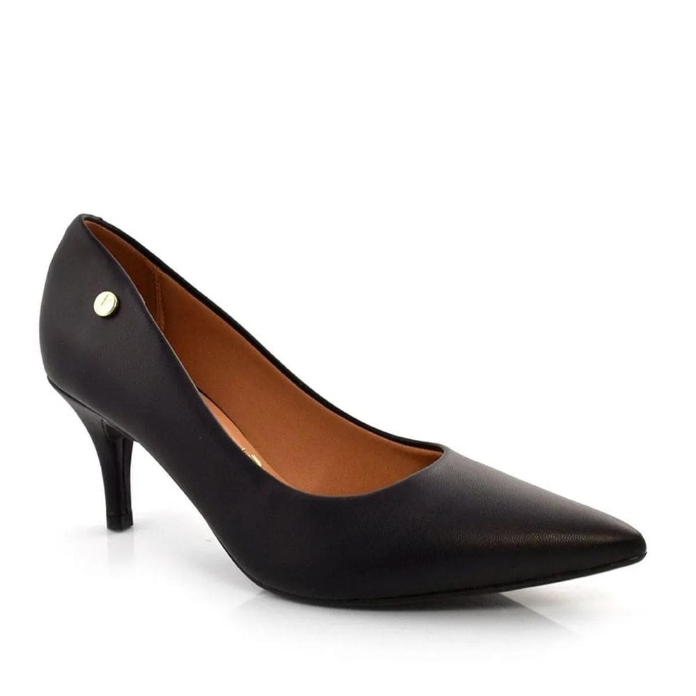 Scarpin Vizzano Salto Médio Fino Feminino Preto