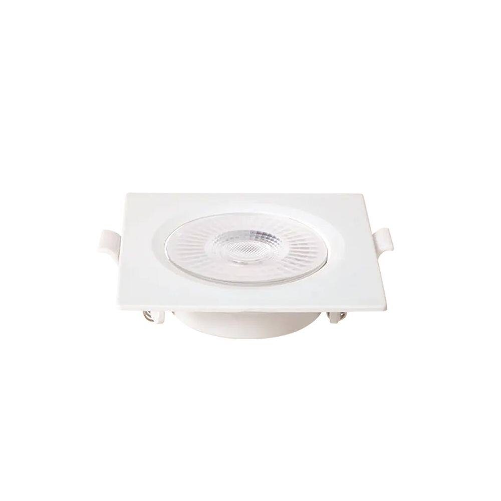 Spot de Embutir Quadrado Plano Branco 11,3cm Led 12W 6500K Bivolt