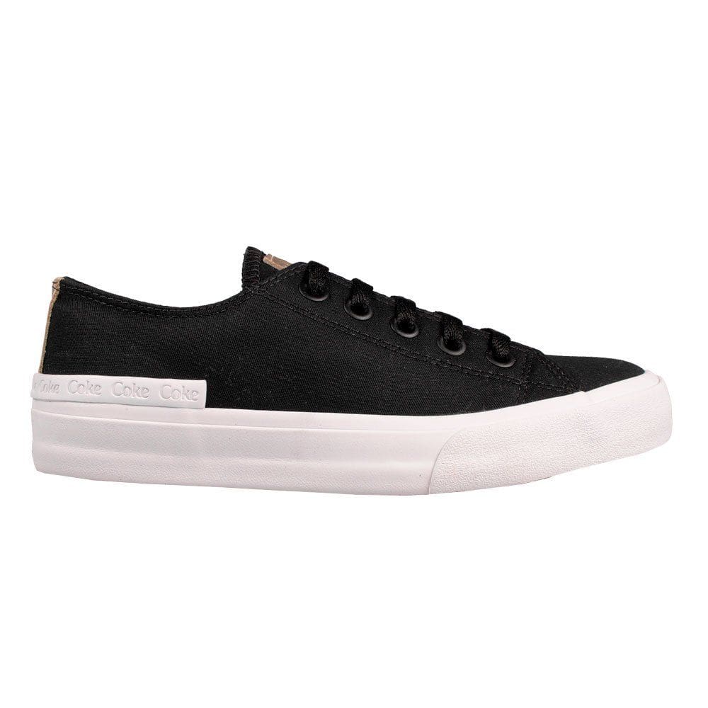 Tênis Coca Cola Sunset Feminino Casual Básico Preto