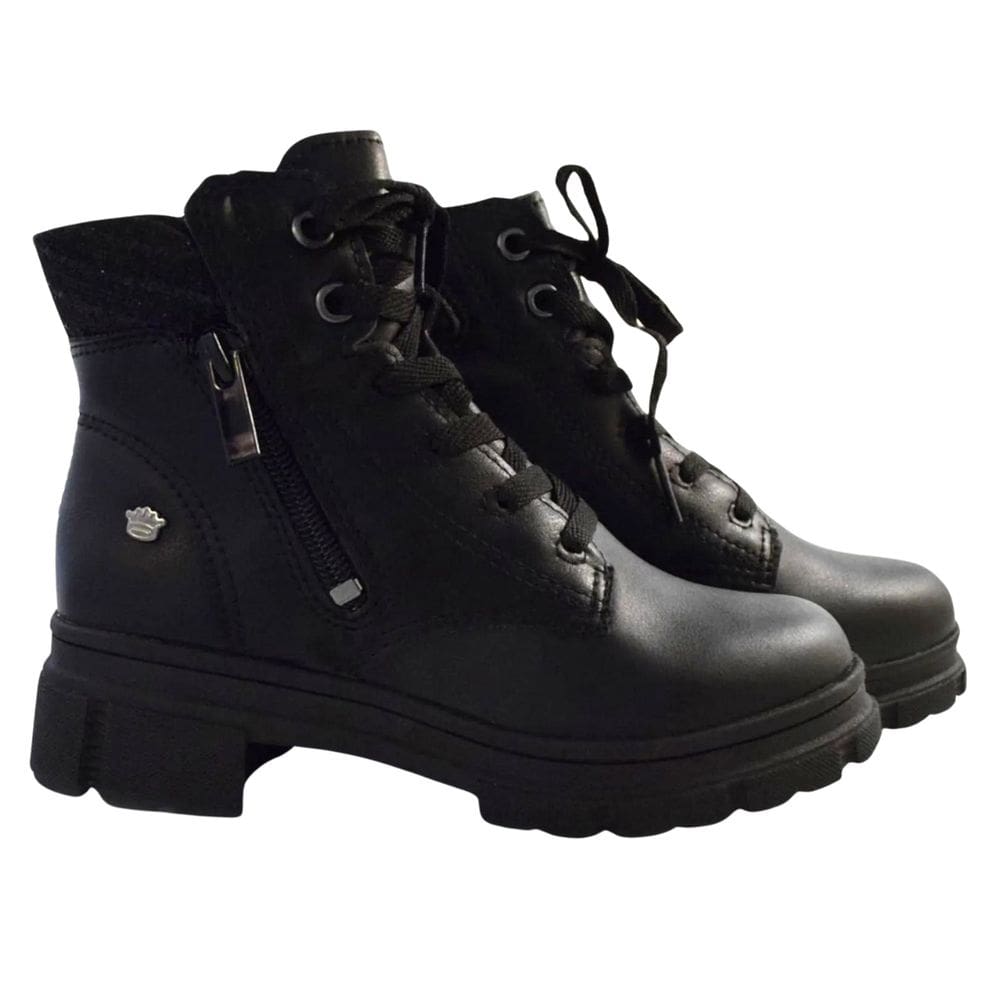 Bota Coturno Pinkcats Infantil Preto