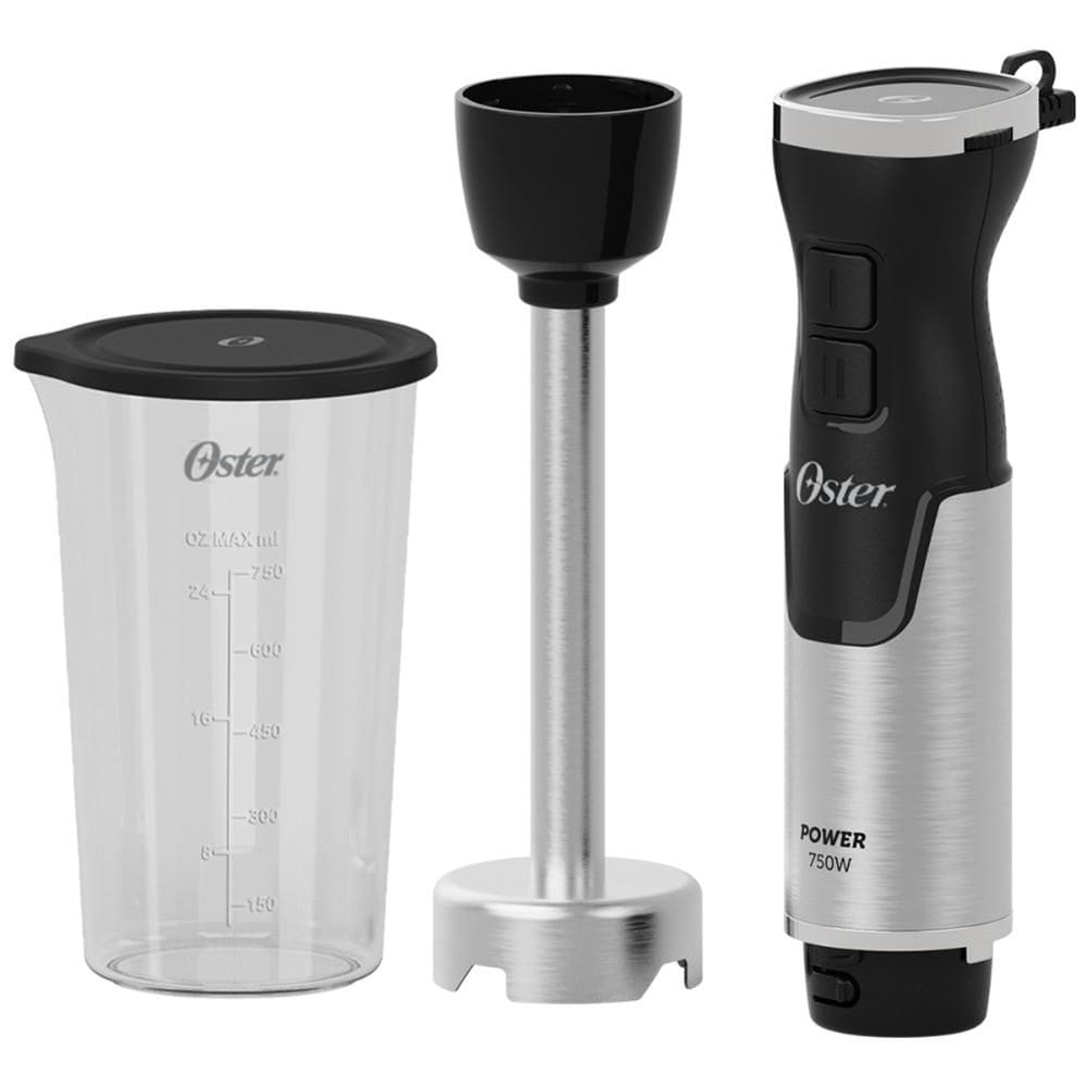 Mixer Power Oster Black Inox OMIX370 Potência de 750W 4 Lâminas em Aço Inox 220V