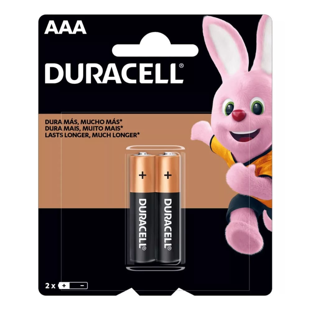 Pilha Alcalina AAA Palito Duracell com 2 Unidades