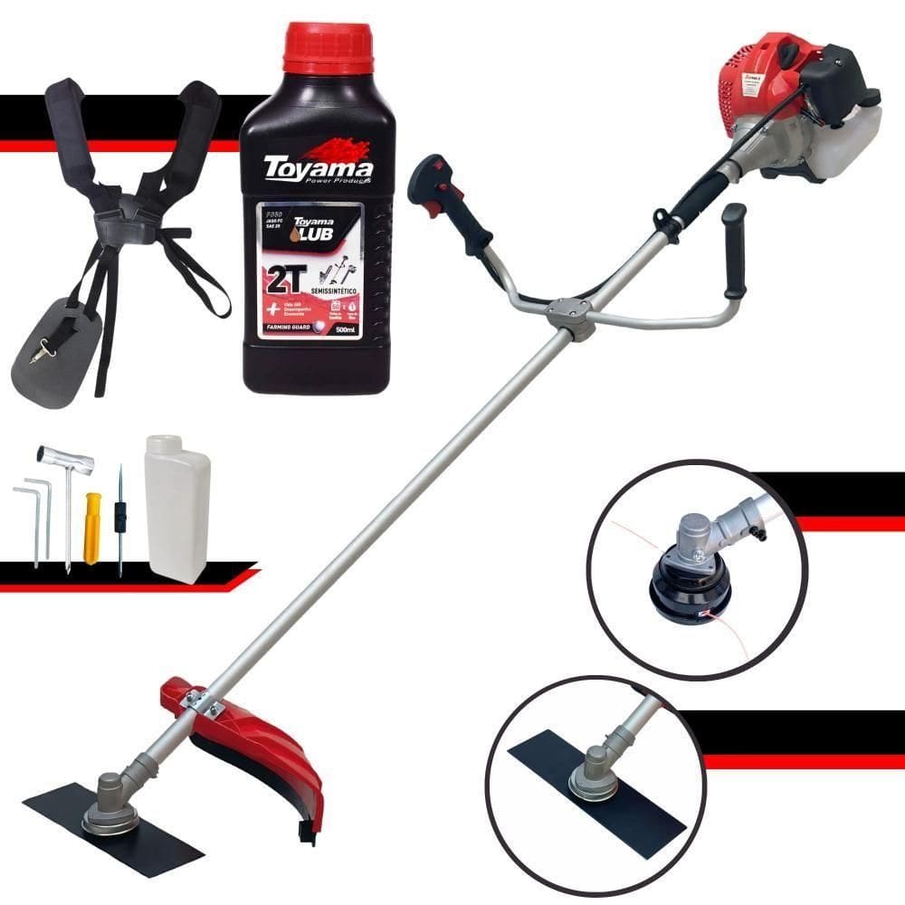 Roçadeira à Gasolina CG520-p TB Anmax 52CC + Óleo Toyama 2T