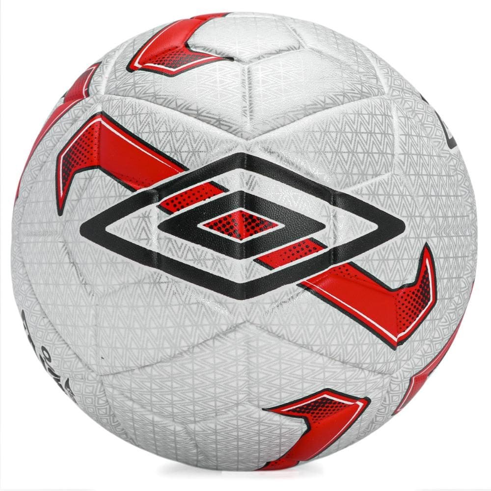 Bola de Futebol Society Umbro Attack Branca Preta e Vermelha