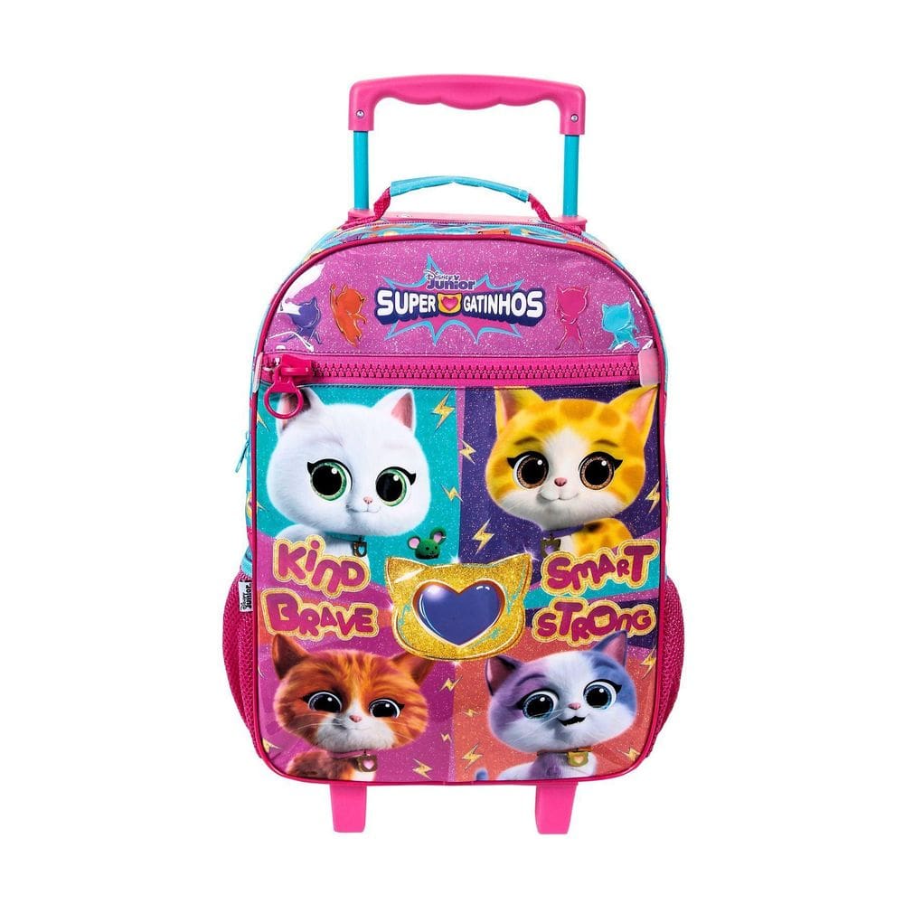 Mochila Escolar De Rodas Super Gatinhos