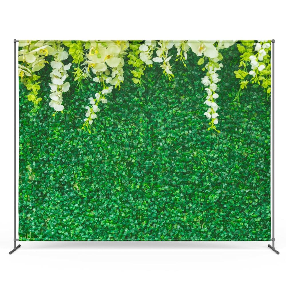 Pano de fundo fotográfico Zink Leaves sem rugas 137 cm x 183 cm