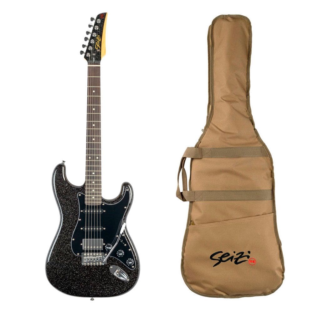 Guitarra Seizi Fun Katana Musashi HSS Midnight Black Sparkle - GT0340