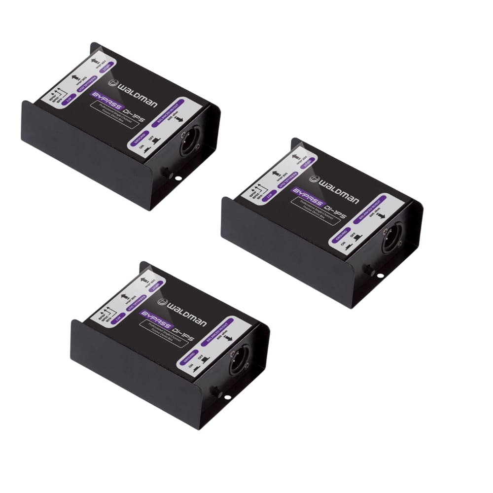 Kit 3 Direct Box Passivo Waldman DuoPass DI-2PS Profissional