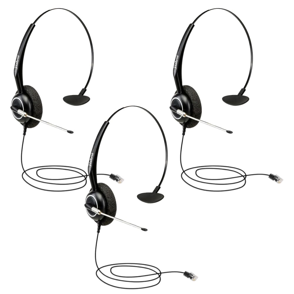 Headset Intelbras Mono THS 55 RJ9 - 3 Unidades