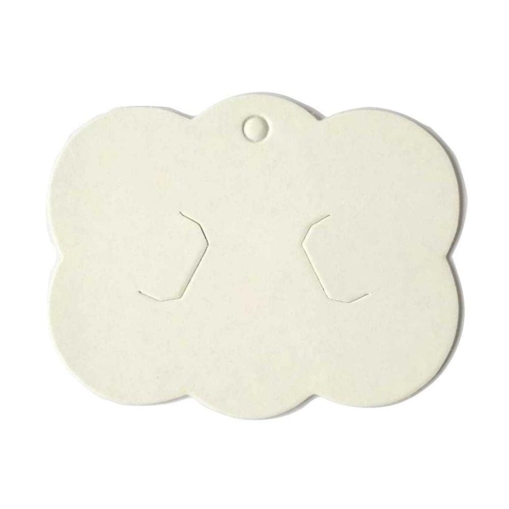 Kit 1.000 Embalagens Nuvem Para Laço Presilha Tag Branco